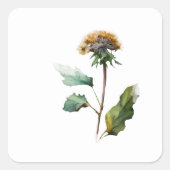 フローラシンプル結婚式の引き出物シール スクエアシール (正面)