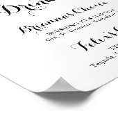 フローラシンプル緑色葉看板飲み物看板 ポスター (角)