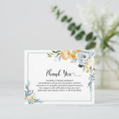 フローラシンプル葬式ありがとう サンキューカード (スタンド正面)