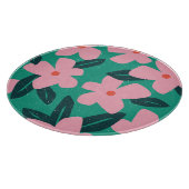 フローラシンプル:抽象芸術美しい カッティングボード (角)