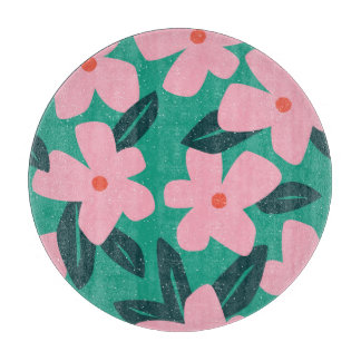 フローラシンプル:抽象芸術美しい カッティングボード