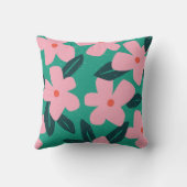 フローラシンプル:抽象芸術美しい クッション (裏面)