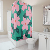 フローラシンプル:抽象芸術美しい シャワーカーテン (インサイチュ)