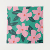 フローラシンプル:抽象芸術美しい タペストリー (正面(横))