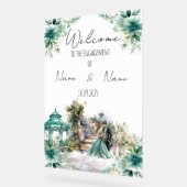 フローラシーグリーン婚約標識 アクリルサイン (傾斜)