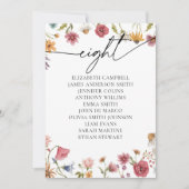 フローラシーティングチャートカード | 表8 招待状 (正面)