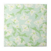 フローラシーホムグリーン白春タイル タイル (正面)