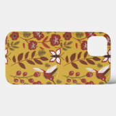 フローラシームレスなパターンの花，蝶，赤 Case-Mate iPhoneケース (裏面 (横))