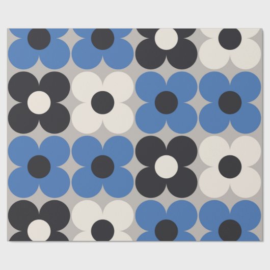 フローラシームレスなパターンデザイン。スカンジナビアスタイル ラッピングペーパー (フラット)