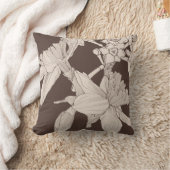 フローラシームレスなパターン、水仙の花。 クッション (ブランケット)