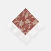 フローラシームレスなパターン、水仙の花。 縁ありカクテルナプキン (角)