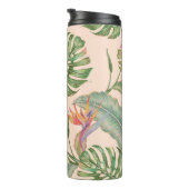 フローラシームレスなヴィンテージの熱帯パターン背景 タンブラー (回転右)
