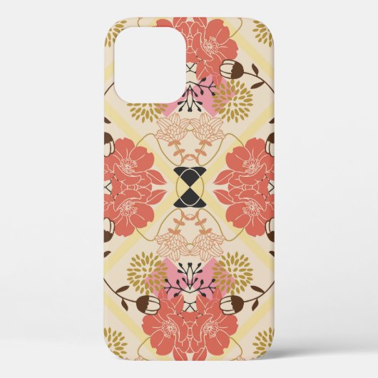 フローラシームレスなヴィンテージパターンデザイン。 Case-Mate iPhoneケース (裏面)
