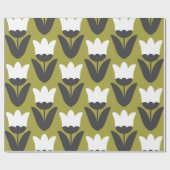 フローラシームレスパターンデザイン。北欧スタイル ラッピングペーパー (フラット)