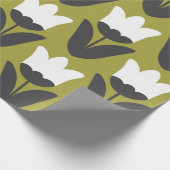 フローラシームレスパターンデザイン。北欧スタイル ラッピングペーパー (角)