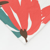 フローラシームレスパターン。かわいいフローラの背景。P フリースブランケット (角)