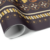 フローラシームレスパターン。ヴィンテージインディアン装飾 ラッピングペーパー (ロールコーナー)