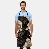 フローラシームレスパターン。庭の花は、 エプロン (着用した状態)