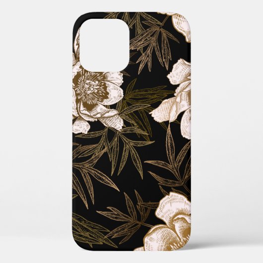 フローラシームレスパターン。庭の花は、 Case-Mate iPhoneケース (裏面)