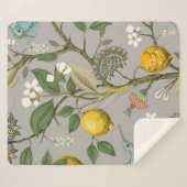 フローラシームレスパターン。植物性の壁紙。計画 シェルパブランケット (正面(横))