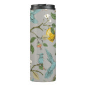 フローラシームレスパターン。植物性の壁紙。計画 タンブラー (裏面)