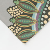 フローラシームレスパターン。植物性の壁紙。計画 フリースブランケット (角)