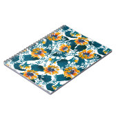 フローラシームレスパターン、背景アールヌーボー ノートブック (左側)