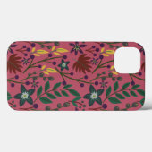 フローラシームレスパタ葉ンク花 Case-Mate iPhoneケース (裏面 (横))