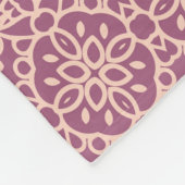 フローラシームレス:美しいパターン背景 フリースブランケット (角)