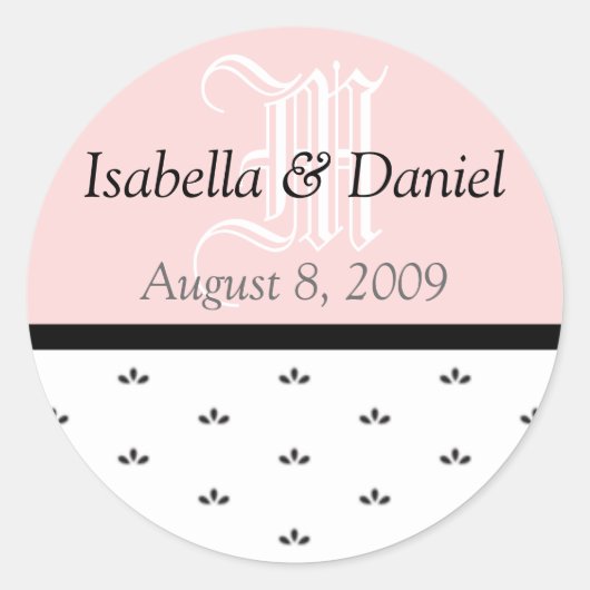 フローラシール（ギフトシール） ラウンドシール (正面)