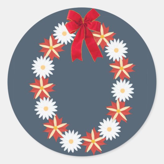 フローラシール – フローラリース ラウンドシール (正面)