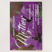 フローラシーンハッピーバースデーMOTHER 20"x30"カスタム ジグソーパズル (縦)