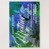 フローラシーン20"x30"ハッピーバースデーMOTHERカスタム ジグソーパズル (縦)