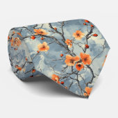 フローラシーン（青） ネクタイ (ロール)