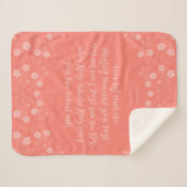 フローラジェーンオースティン説得ラブレター引用文 シェルパブランケット (正面(横))