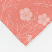 フローラジェーンオースティン説得ラブレター引用文 フリースブランケット (角)