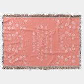 フローラジェーンオーステン説得ラブレター引用文 スローブランケット (正面)