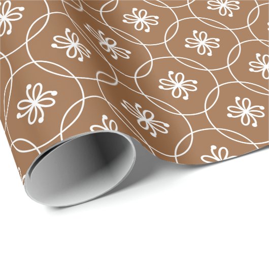 フローラジオメトリ:ヴィンテージアートパターン。 ラッピングペーパー (ロールコーナー)