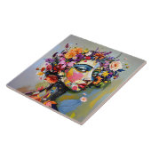 "フローラジオメトリ" – 植物学ポートレート タイル (側面)