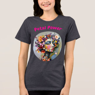 "フローラジオメトリ" – 植物学ポートレート トライブレンドTシャツ