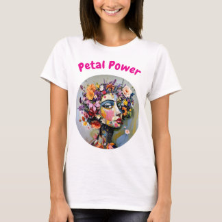 "フローラジオメトリ" – 植物学ポートレート Tシャツ