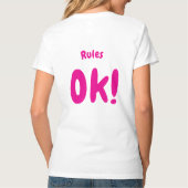 "フローラジオメトリ" – 植物学ポートレート Tシャツ (裏面)