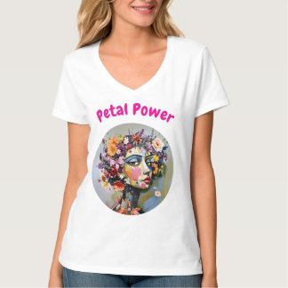 "フローラジオメトリ" – 植物学ポートレート Tシャツ