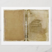 フローラジャンクジャーナルスクラップブック紙 (裏面)