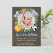 フローラジャングルサファリリース男の赤ちゃん発表 案内状 (スタンド正面)