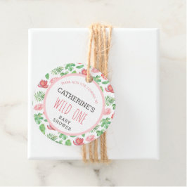 フローラジャングルサファリ赤ちゃんシャワー フェイバータグ