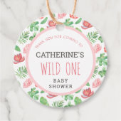 フローラジャングルサファリ赤ちゃんシャワー フェイバータグ (正面)