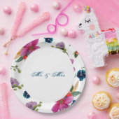 フローラジョエパーソナライズされたー大事な行事プレート ペーパープレート (パーティー)