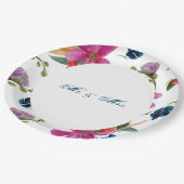 フローラジョエパーソナライズされたー大事な行事プレート ペーパープレート (アングル)