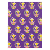 フローラジラフェピンクローゼズタブレクロス テーブルクロス (正面)